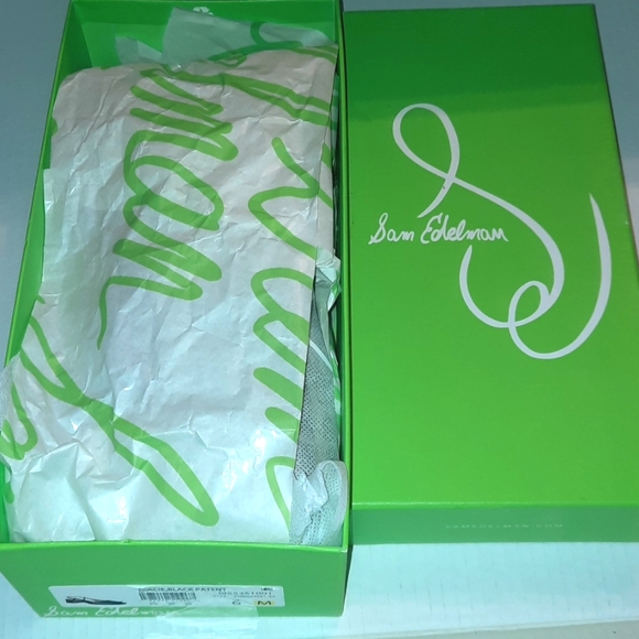 Sam Edleman Tracie black patent strappy slingback size 6 M - Picture 13 of 14